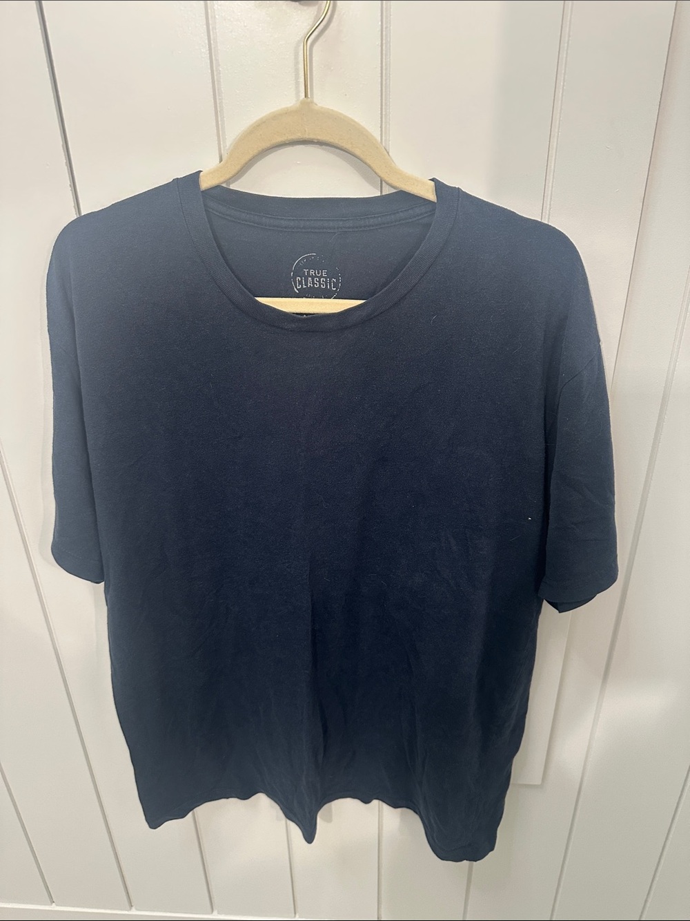 True Classic Men's Navy Short Sleeve Crew Neck T-Shirt